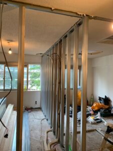 洋室の間仕切壁