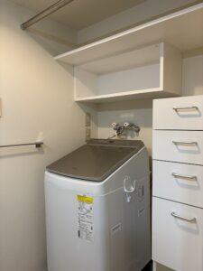 練馬区　洗面室　リフォーム　オーダー収納