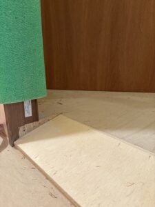 練馬区マンションリノベーション　洗面室　段差解消　スロープ