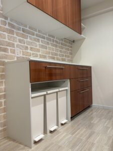 練馬区マンションリノベーション　築50年　キッチン　ゴミ箱　KEYUKA　ケユカ　30ｌ