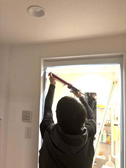 練馬区マンション　ユニットバス　ドア交換　折戸　開き戸　アタッチメント工法