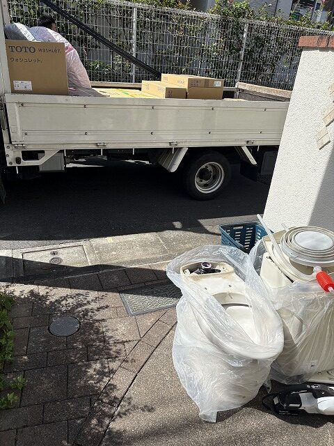 練馬　トイレリフォーム　戸建て　撤去