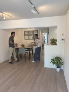 完成見学会のようす