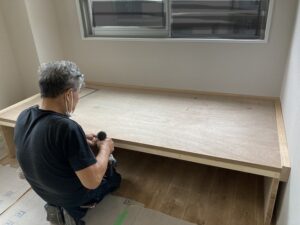 練馬区リノベーション　畳　小上がり　造作