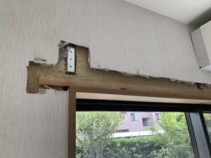 カーテンボックス撤去後