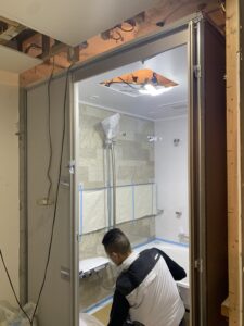 TOTOシステムバスの施工
