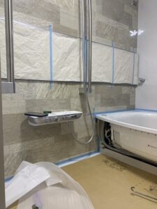 システムバスの設置工事