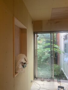 杉並区　リノベーション　エアコンダクト　サッシ交換　カバー工法　ダクト