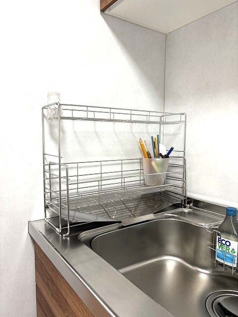 練馬区マンションリフォーム　キッチン　家電収納　造作家具　収納　終の棲家