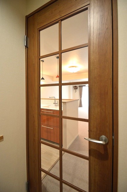 練馬区 マンションリノベーション 引き戸 Panasonic ベリティス ドアノブ 取手