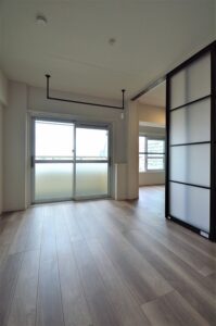 杉並区　マンションリノベーション　賃貸　物干し金物　TOSO　ハンガーバー