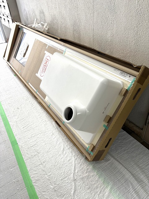 練馬区リノベーション　キッチン施工　TOTO　ザクラッソ　搬入