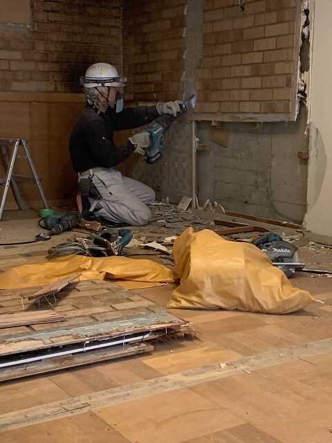 練馬区リノベーション　キッチン解体工事　