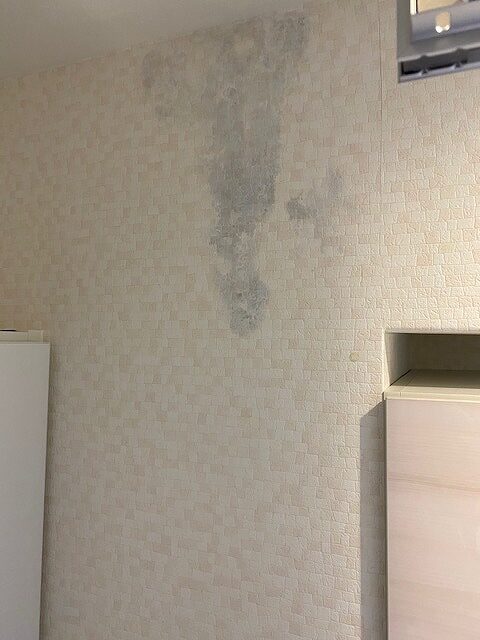 世田谷区　マンションリノベーション　築50年超え　洗面室　上階からの水漏れ