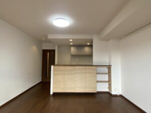 対面キッチンカウンター下収納