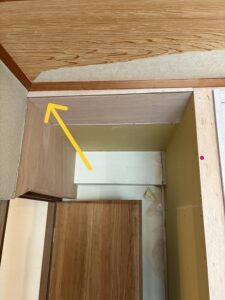 練馬区マンションリノベーション　躯体壁　ゆがみ　斜め