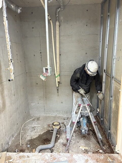 板橋区マンションリノベーション　賃貸　スケルトン　解体