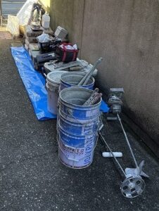 板橋区　マンション　リノベーション　賃貸　左官工事