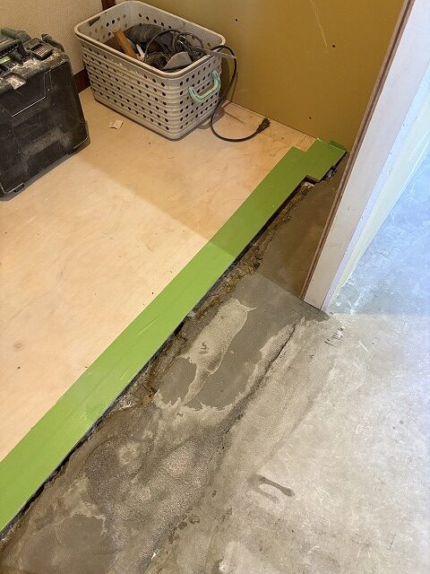 板橋区　マンション　リノベーション　賃貸　左官工事