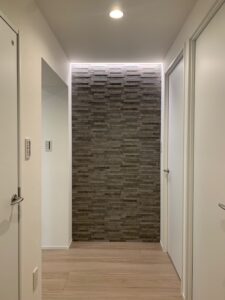 玄関正面に使ったエコカラット