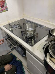 コンロの試運転