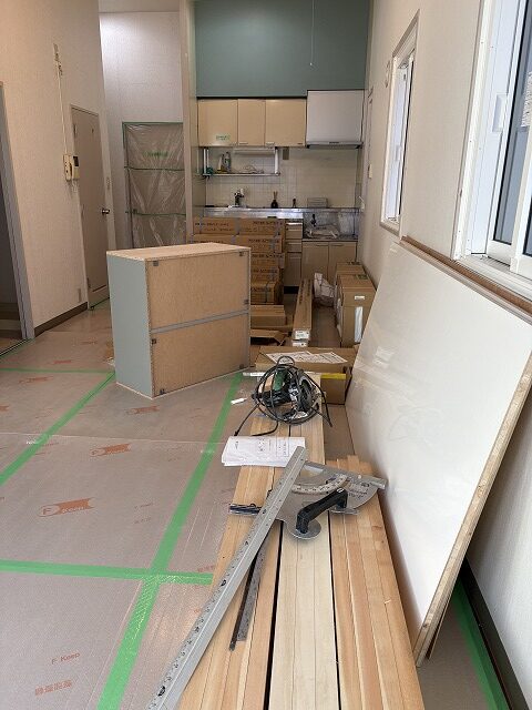 板橋区　マンションリノベ　下足入　Panasonic　コンポリア　セパレート