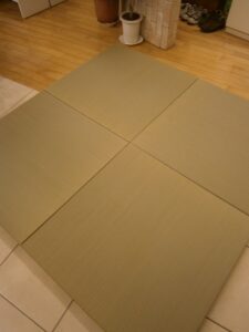 世田谷区マンションリフォーム　リビング　置き畳　琉球タタミ