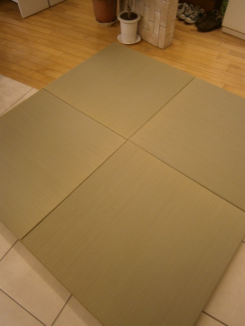 世田谷区マンションリフォーム　リビング　置き畳　琉球タタミ