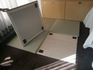 世田谷区マンションリフォーム　リビング　置き畳　琉球タタミ