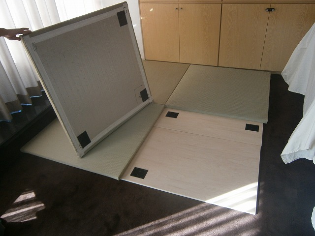 世田谷区マンションリフォーム　リビング　置き畳　琉球タタミ