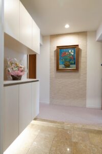 玄関にエコカラット