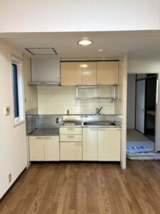 板橋区　マンションリノベーション　賃貸　50㎡　キッチン　ナスラック