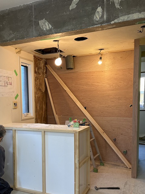 板橋区　マンションリノベーション　賃貸　50㎡　キッチン　ナスラック