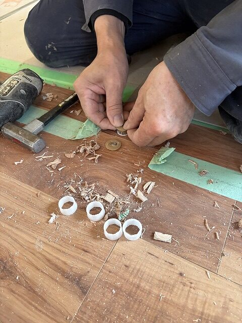 板橋区　マンションリノベーション　賃貸　リビング隣　和室を洋室に　3枚引違い戸　吊戸　マグネット