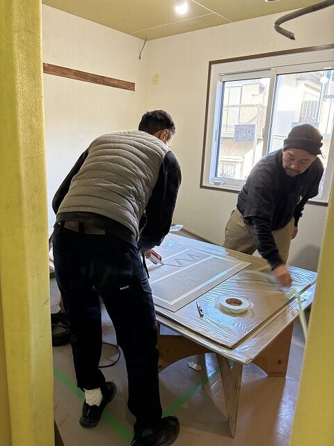 板橋区　マンションリノベーション　賃貸　50㎡　キッチン　ナスラック