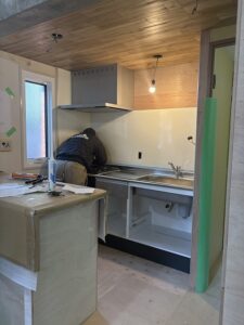 板橋区　マンションリノベーション　賃貸　50㎡　キッチン　ナスラック