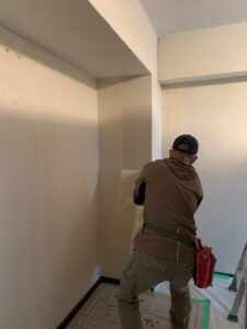 既存クロスのハガシ