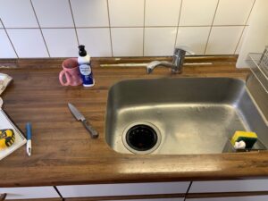 シート張替える前のカウンター