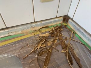 キッチンカウンターシート張替え