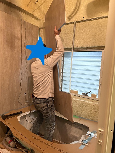 練馬区マンションリフォーム　ユニットバス交換　TOTO　シンラ 　施工