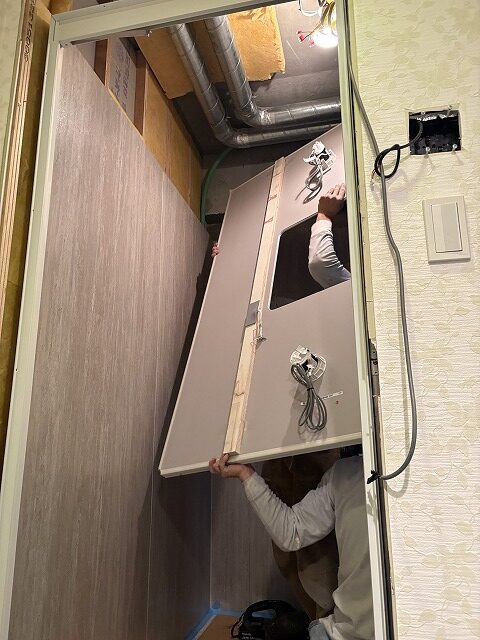 練馬区マンションリフォーム　ユニットバス交換　TOTO　シンラ 　施工