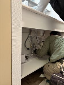 練馬区　マンションリフォーム　水廻り　ユニットバス　システムバス　洗面台　シンラ　エスクア　交換