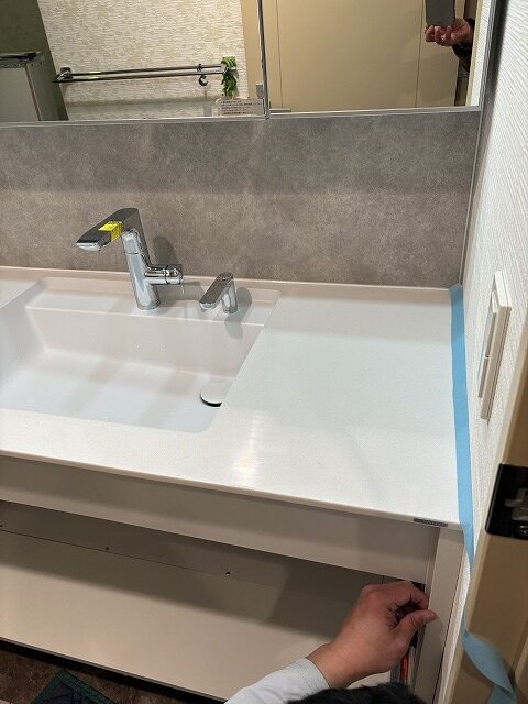 練馬区　マンションリフォーム　水廻り　ユニットバス　システムバス　洗面台　シンラ　エスクア　交換