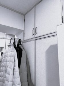 練馬区　築50年　マンションリノベーション　収納　不便　改善　押入をクローゼットに