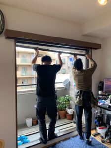 カバー工法施工中