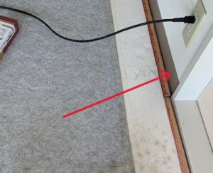 カーペット施工時のソフト巾木