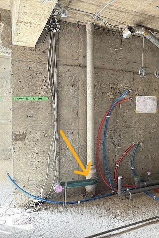 練馬区マンションリノベ トイレ壁 遮音 リビング隣