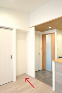 板橋区賃貸マンションリノベ　一棟　反転　キッチン　冷蔵庫置き場　2LDK　1LDK