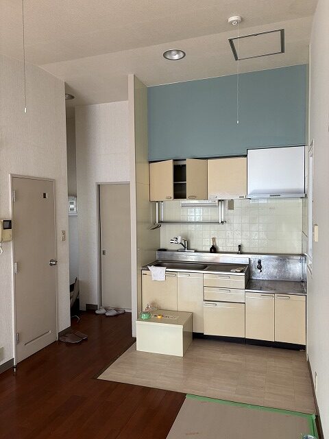 板橋区賃貸マンションリノベ 一棟 反転 キッチン 冷蔵庫置き場 2LDK 1LDK
