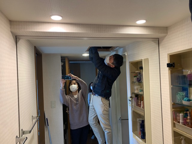 マンションリノベーション　現地調査
